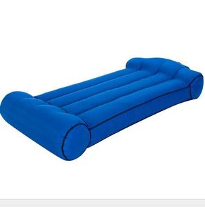 Sofá cama de aire inflable Sacos de dormir de aire portátiles Tumbona Sofá Silla Colchón Lazy Inflate Beanbag Camping Playa Hamaca al aire libre