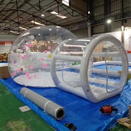 Tente gonflable de bulle de location de partie de tente de dôme d'air gonflable avec des ballons pour l'exposition extérieure