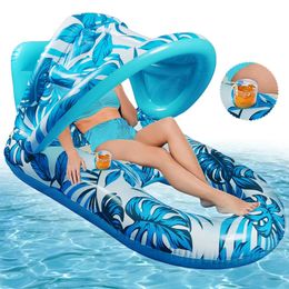 Matelas aérienne gonflable eau hamac de nage de natation enfants pour adultes gros flottes de piscine en jouet chaise de baignade chaise flotte accessoires 240509