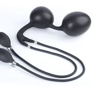 Plug anal gonflable avec forme de sirène, extenseur à deux voies pour femme, dilatateur de vagin et d'anus, masseur de prostate, jeu sexuel érotique 240102