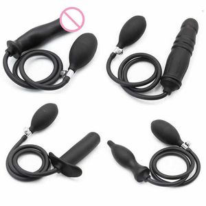 Opblaasbare anale plug dilator prostaat massager kont voor vrouw dildo pomp volwassen benodigdheden vrouwen mannen i122w