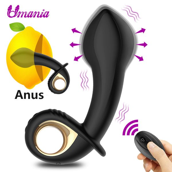 Vibratrice de gode anal gonflable Télécommande mâle mâle masseur de la prostate