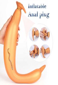 Opblaasbare Anale Plug Siliconen Grote Butt Pluggen Dildo Vaginale Stimulatie Prostaat Massager Anus Speeltjes Voor Mannen Vrouwen Homo