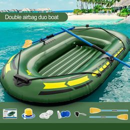 Bateau gonflable iatable kayak canoë de pêche en canoë bateau de pêche portable radeau de bateau pour lac avec une pompe à rames pour adultes pêche 240409