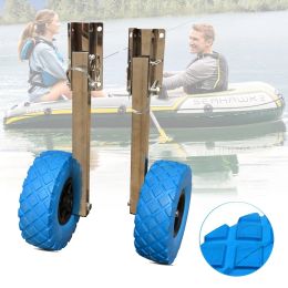 Boat gonflable Roues roues en caoutchouc roues stern roues pneus de remorque Dolly Chariot de remorquage pour assaut gonflable kayak / aviron