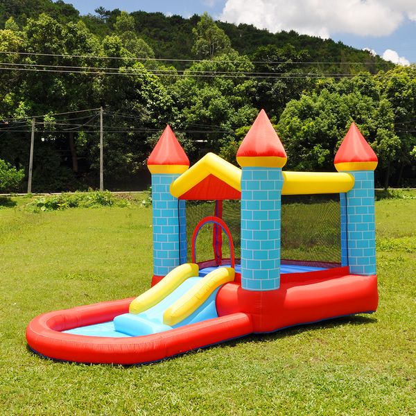 Casa de rebote inflable para exteriores, interior, salto y tobogán, castillo hinchable para niños, bebés, juguetes para niños, gorilas estadounidenses, juegos divertidos, regalos de cumpleaños