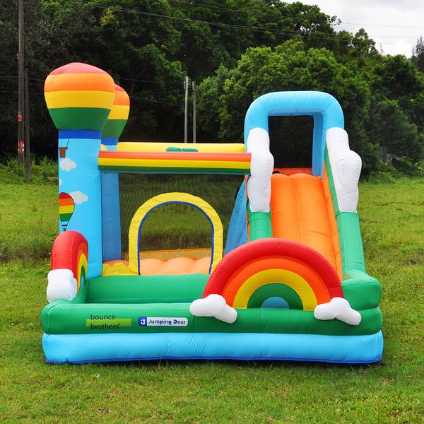 Bouncer inflable con Castillo de salto de salto de aire con tobogán para la casa de rebote al aire libre y interiores Partido para niños de niños