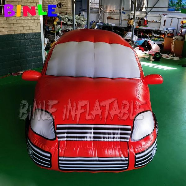 Gorilas inflables personalizar tamaño real 4mL coche inflable gigante modelo grande globo de helio volador automóvil de carreras flotante para publicidad