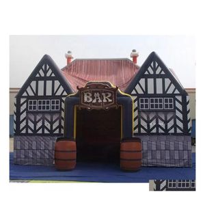 Videurs gonflables Playhouse Swings Bouncer Custom House en forme de tente de bar NT Irish Pub avec fûts pour fête en plein air Drop Delivery T Dhu8R