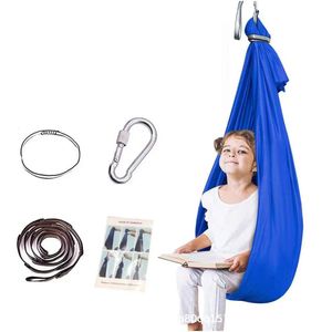 Videurs gonflables Playhouse Swings Hamac élastique pour l'autisme Colis élastique Sensory Child Therapy Steady Seat Swing Hamac Chairtoy Intérieur extérieur jouet 230603