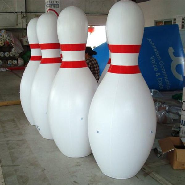 Gonflable Bowling Pin 2 m 2.5 m 3 m 6 pcs Ensemble Grand Humain Bowling Bouteille Zorb Hamster Ball Jeux Livraison Gratuite