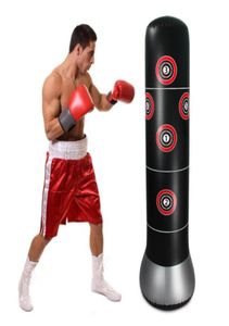 Sac de boxe gonflable, soulagement du Stress, support de poinçon debout, sac de sable rebondissant avec pompe à Air pour enfants, adolescents et adultes449959540838