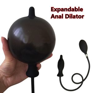 Plug Anal gonflable, dilatateur Anal extensible, masseur, Masturbation, point G, point culminant de l'anus, gode, jouet sexuel érotique pour Couples