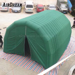 Tente de garage de voiture gonflable Couverture de tunnel gonflable pour les tentes de fête de fête d'atelier de réparation de la fête