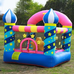 Château gonflable Jeux pour enfants Bounce House Jumper Jumping Sports d'intérieur et d'extérieur Amusez-vous dans le jardin Moonwalk pour enfants Fête d'anniversaire Cadeaux Star Theme Playhouse