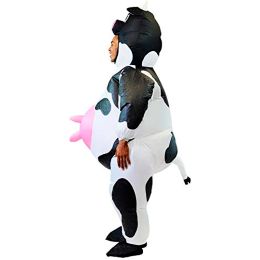 Costume gonflable Air Boup-up Deluxe Halloween Cow Costume - Taille adulte (5'3 '' à 6'3 '')