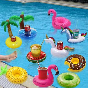 Porte-gobelet gonflable à flotteur, sous-verres, porte-boissons gonflable pour piscine, matelas à Air pour tasses, fournitures de fête