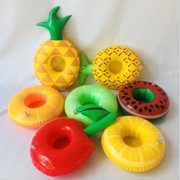Portavasos inflable Donut portavasos suministros para fiestas piscina flotador juguete de baño