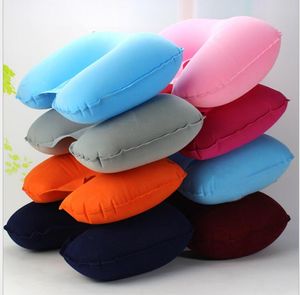 Coussin gonflable oreiller de voyage air oreiller en forme de U pour voyager oreillers d'avion oreiller de tête de cou pour dormir
