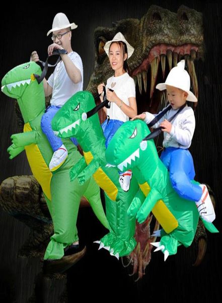 Disfraz inflable de dinosaurio para adultos y niños, fiesta divertida, Halloween6962238