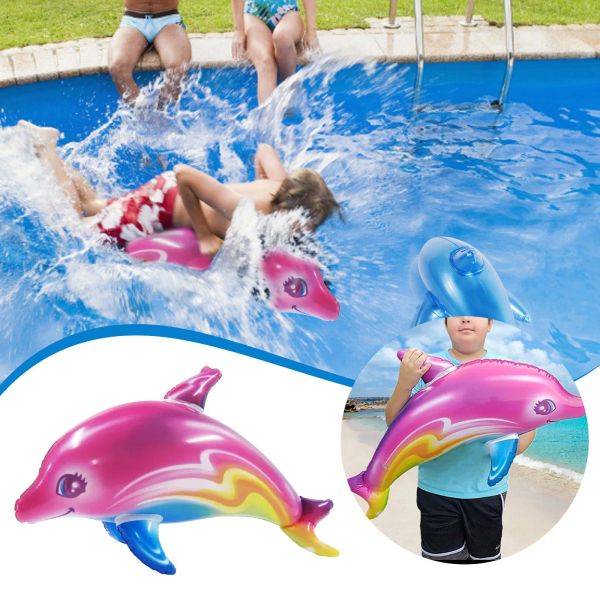 Juguetes de delfines inflables juegos de fiesta de la piscina de la playa de verano niños juguete juguete inflable