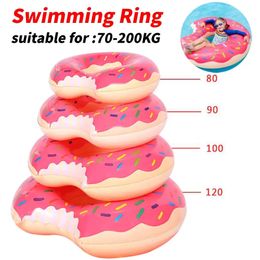 Opblaasbaar donut zwemring gigantisch zwembad float zomer buitenactivitieven strand feest zwembad opblaasbaar matraswater 240426