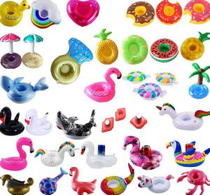 Opblaasbare drinken Houders Cup Zwembad Water Float Party Flamingo Drink Houder voor Zwembad Air Matrassen voor Cup Feestartikelen Ka7888