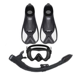 Opblaasbaar gezichtsmasker drie schatten bijziendheid diep duikende bril volledig droge ademhalingsbuisset zwemmen en duikuitrusting 240430