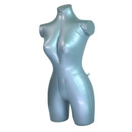 Torso de maniquí hembra inflable, tela de arte femenino, mitad cuerpo, accesorios de ropa superior, 2023