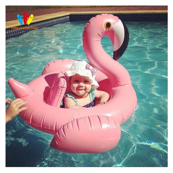 Flamingo gonflable accessoire de natorité bébé été eau amusante piscine jouet enfants nager dans la piscine jouets enfants accessoires de natation 240422