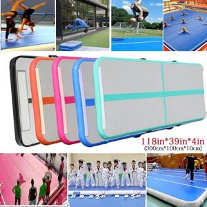 Frapages gonflables 3M Gymnastique Trampoline AirTrack Tumbling Mat Floor Floor pour l'entraînement / Cheerleading / Place Drop