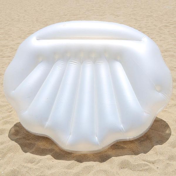 Flotadores inflables Seashell Pool Natación con Pearl Ball Diversity Silla flotante para verano Beach Party Adultos