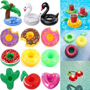 Flotteurs gonflables Tubes 1 PC table Flotteur Coupe Pad Piscine Boisson Tasse Stand Titulaire Mignon Boisson Piscine Tapis Pour Enfants Jouet D'été Piscine Partie P230516