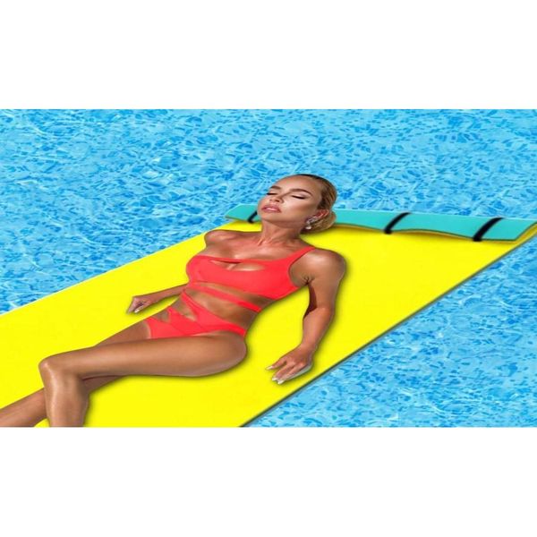 Tubes de flotteurs gonflables Coussin flottant été Grand extérieur résistant aux déchirures XPE Mousse Piscine Couverture d'eau Flotteur Mat Lit Matt235 Otmnv