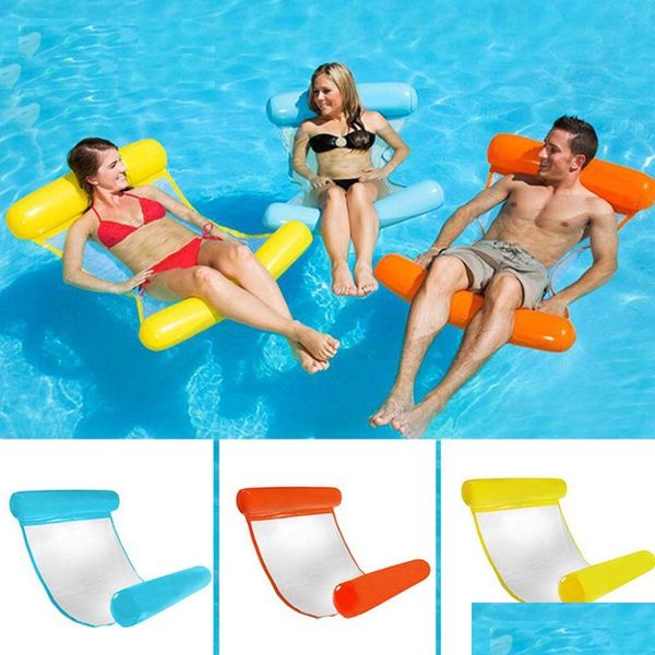 Tubes de flotteurs gonflables à eau flottante hamac à chair de lit chaise de lit Piscine pliable 230617 Drop livraison sportive extérieure OT05V