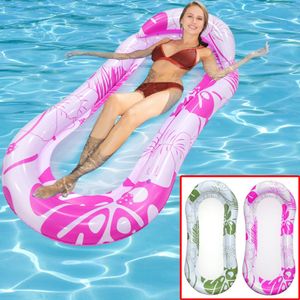 Flotteurs gonflables Tubes Hamac à eau flottant pliable Chaise longue flottante Tapis de piscine gonflable Chaise de lit flottante Matelas pneumatique de natation Accessoires de piscine 230613