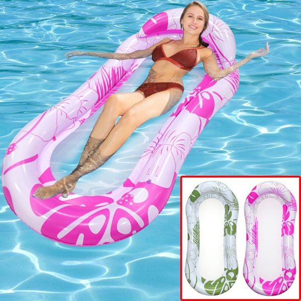 Flotteurs gonflables Tubes Hamac à eau flottant pliable Chaise longue flottante Tapis de piscine gonflable Chaise de lit flottante Matelas pneumatique de natation Accessoires de piscine 230613