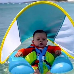 Flotadores inflables Tubos Flotador de natación para niños con dosel Anillo flotante infantil inflable Accesorios para piscinas para niños Flotador para bebés Círculo de baño Juguetes de verano 231017