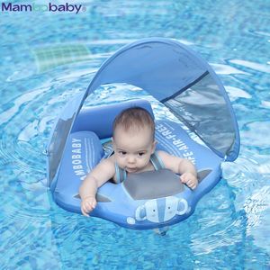 Inflatable Floats Tubes Mambobaby Baby Float Lying Swimming Rings Infant Waist Swim Ring Toddler Swim Trainer Noninflatable Buoy Pool Accessories Toys 230320