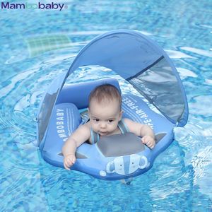 Opblaasbare drijvers Tubes Mambobaby Baby Liegen Liegen Zwemringen Infant Taille Swim Ring Toddler Swim Trainer Non -Inflatable Buoy Pool Accessoires Toys 230411