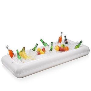 Flotteurs gonflables tubes PVC Party Bar à salade gonflable Buffet Piscine Seau à glace gonflable Piscine extérieure Boisson Flotteur Titulaire Alimentaire 230629