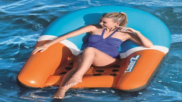 Flotadores inflables tubos PVC piscina playa agua hamaca verano tumbona de aire fila flotante cojín para dormir colchones 6731629