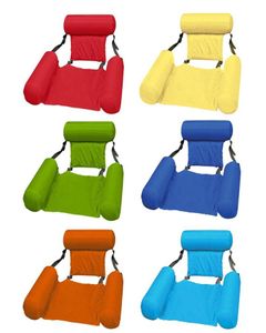 Frapages gonflables tubes nageur de chaise flottante Piscine Party Float Bed Siège Soutrable Portable Lounger Back8165578