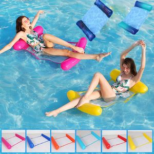 Opblaasbare drijversbuizen Water Hangock Recliner zwevend zwemmatras ZEE RING Pool Party Lounge Bed voor 230515