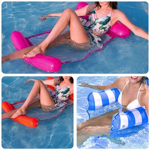 Flotadores inflables, hamaca de agua, tumbona flotante, juguetes flotantes, silla de cama, piscina, cama plegable