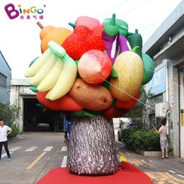 Dessin animé de fruits et légumes gonflables, modèle de gaz, légumes lumineux et centre commercial, supermarché, décoration extérieure