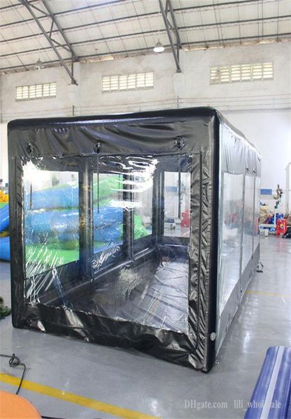 Sistema de cabina de pintura en aerosol inflable Carga de estacionamiento de automóviles móviles Inflables Cubo Tent7057872