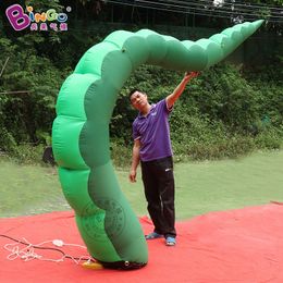 Tentáculos de pulpa verde inflable Modelo de aire de caricatura Decoración de la barra de la barra de calamar de la pierna