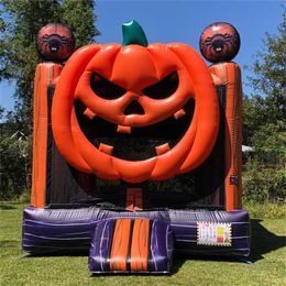 opblaasbaar Halloween Bounce House Jumping Castle Moonwalk Bouncy Room Pumpkin Bounce House