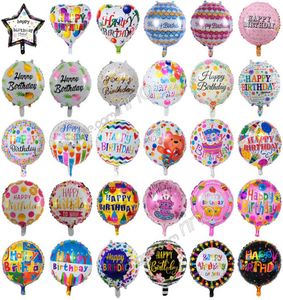 Opblaasbare gelukkige verjaardagsfeestje ballonnen decoraties benodigdheden 18 Inch cartoon helium folie ballon kids bloemen verjaardag ballons to4597119